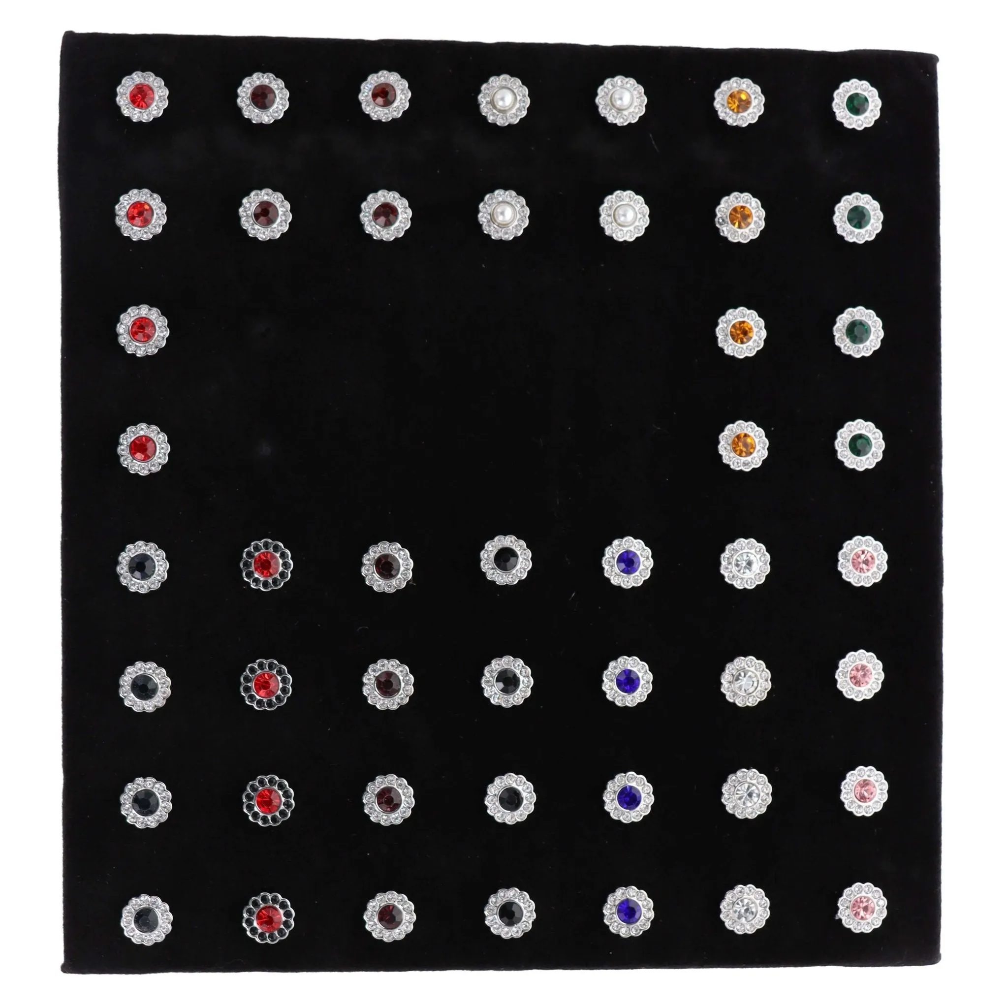Vittorio Vico Men's Tie Tacks on Presentation Board: 24 Pack