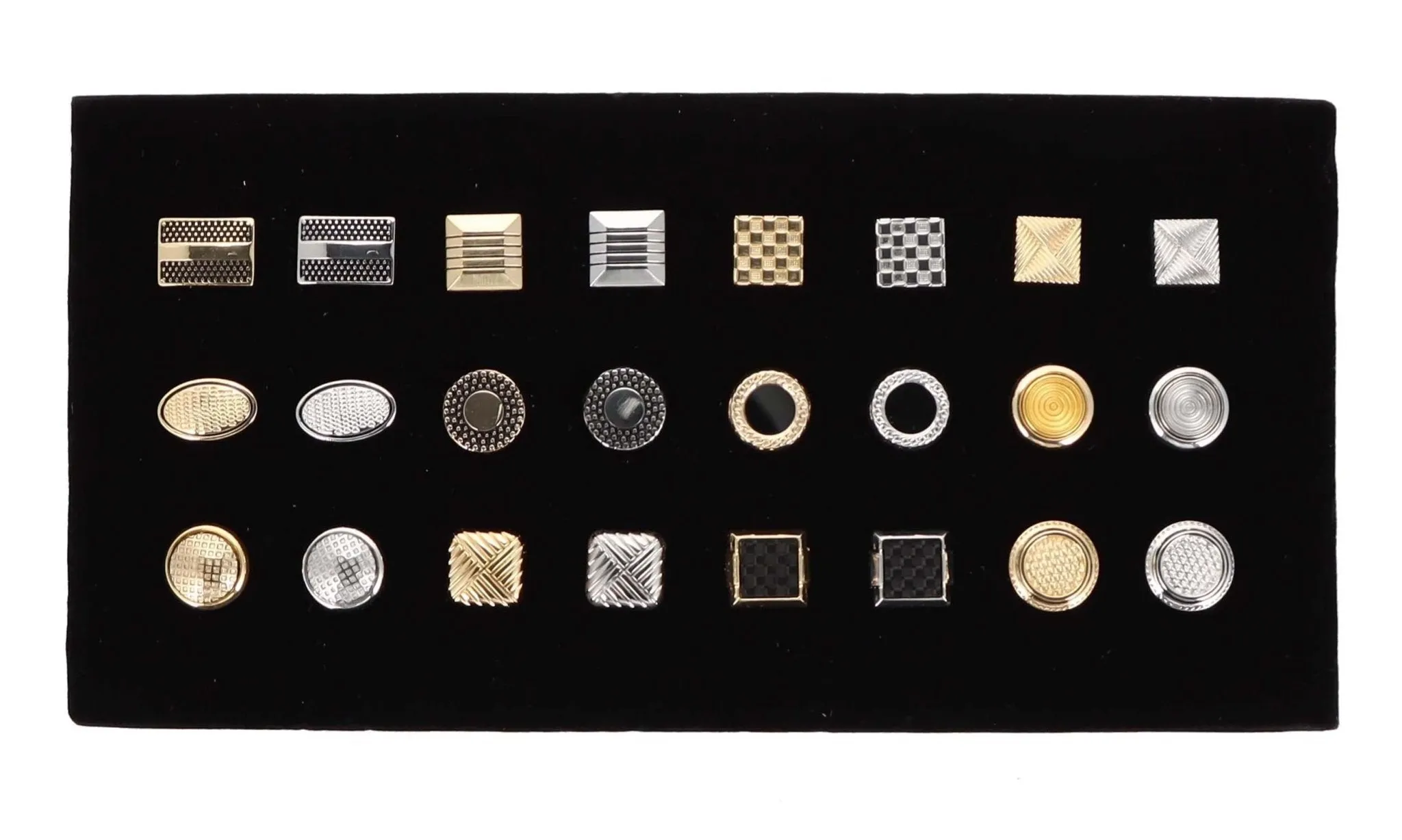Vittorio Vico Men's Tie Tacks on Presentation Board: 24 Pack
