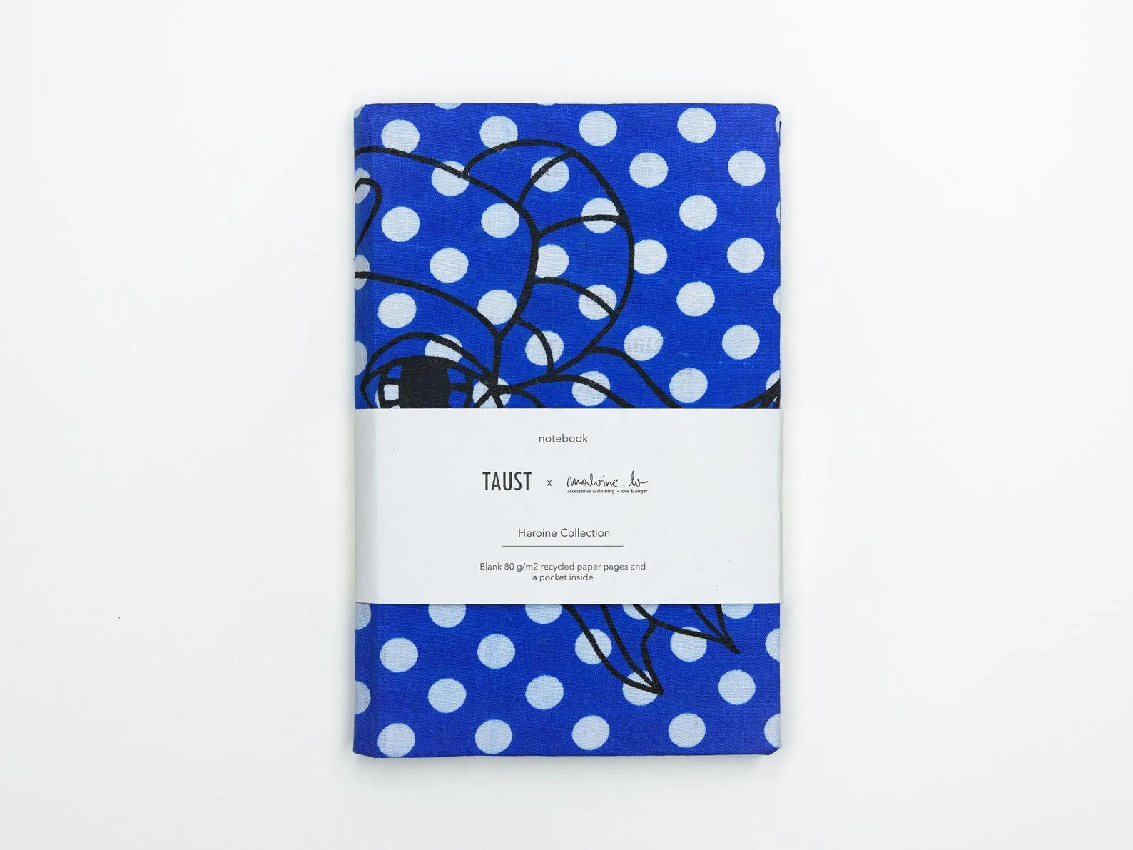 Zero Waste Vintage Handmade Heroine/ Lāčplēsene Bullet Journal Diary or Sketch Book