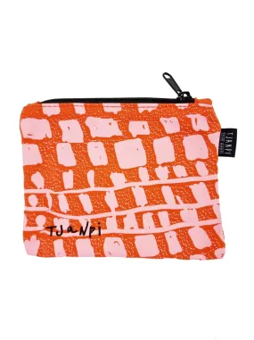 Zip Pouch by Margaret Smith in Flame Red from TJANPI DESERT WEAVERS